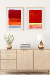 Wallity Huhu93 - Set de 2 Pinturas Decorativas Multicolor 50 x 70 cm